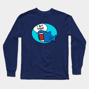 Shark-Grand blue Long Sleeve T-Shirt